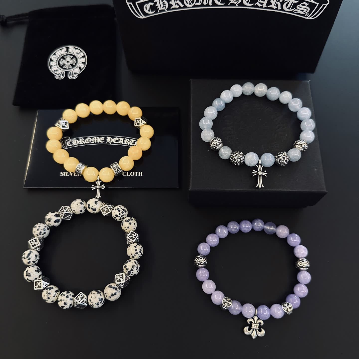 Chrome Hearts Beaded Bracelets Set